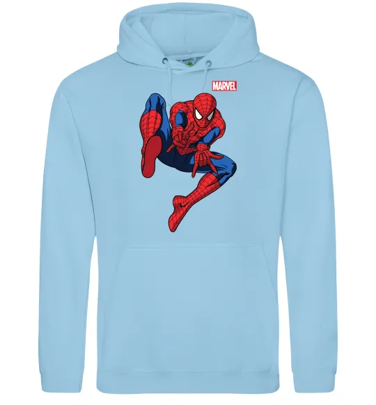 Женская толстовка (худи) Людина павук Marvel Голубой фото