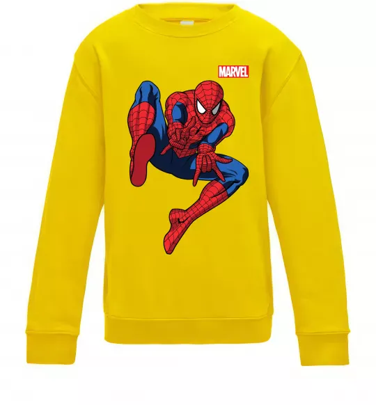Детский Свитшот Людина павук Marvel Солнечно желтый фото