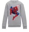 Детский Свитшот Людина павук Marvel Серый меланж фото