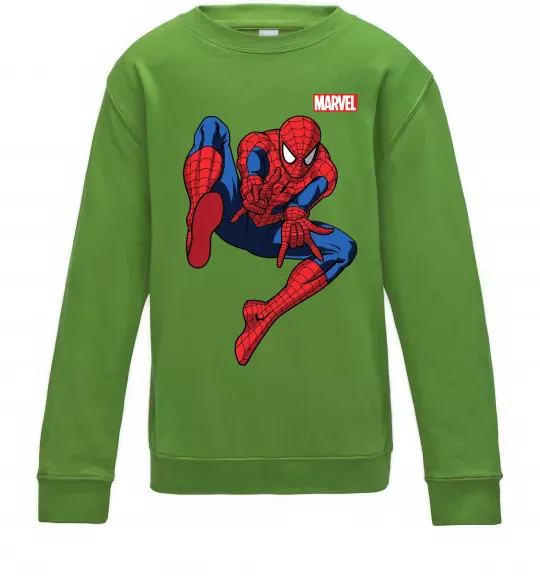 Детский Свитшот Людина павук Marvel Лаймовый фото