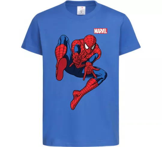 Детская футболка Людина павук Marvel Ярко-синий фото