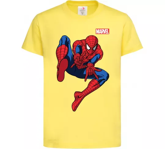 Детская футболка Людина павук Marvel Лимонный фото