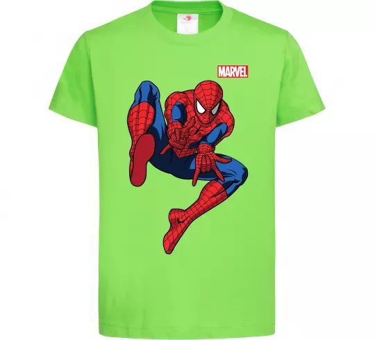 Детская футболка Людина павук Marvel Лаймовый фото