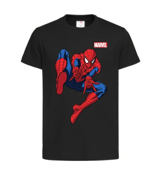Дитяча футболка Людина павук Marvel Чорний фото