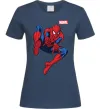 Женская футболка Людина павук Marvel Темно-синий фото