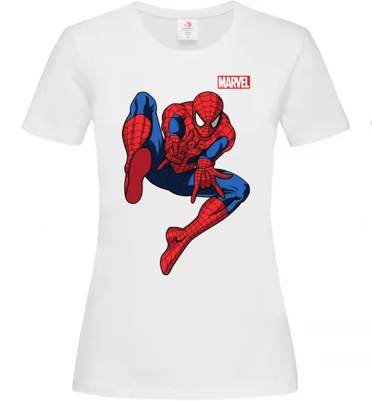 Женская футболка Людина павук Marvel Белый фото