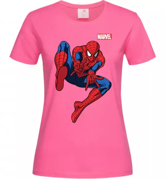 Женская футболка Людина павук Marvel Ярко-розовый фото