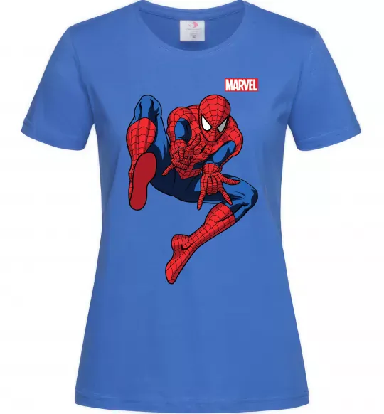 Женская футболка Людина павук Marvel Ярко-синий фото