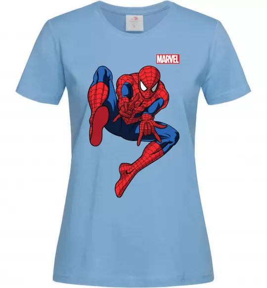 Женская футболка Людина павук Marvel Голубой фото