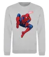 Свитшот Людина павук Marvel Серый меланж фото