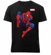 Мужская премиум футболка Людина павук Marvel Черный фото