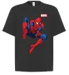 Футболка Оверсайз Людина павук Marvel Черный фото