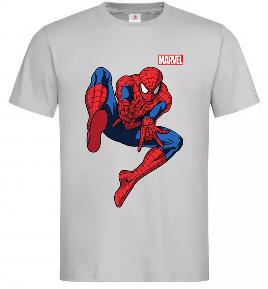 Чоловіча футболка Людина павук Marvel Сірий фото