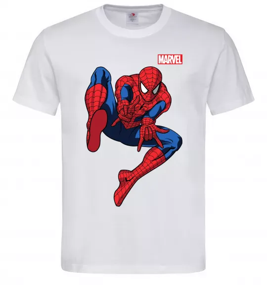 Чоловіча футболка Людина павук Marvel Білий фото