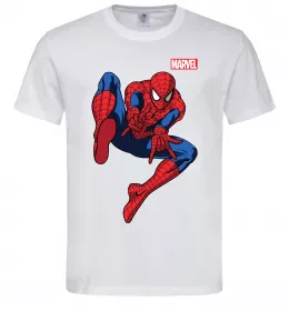 Мужская футболка Людина павук Marvel Белый фото