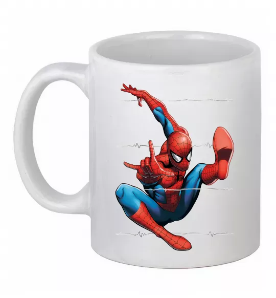 Чашка керамическая Людина павук Белый фото
