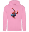 Чоловіча толстовка (худі) Людина павук Рожевий фото