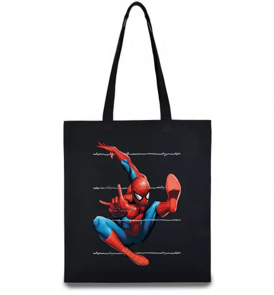 Эко-сумка Людина павук Черный фото