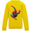 Детский Свитшот Людина павук Солнечно желтый фото