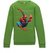 Детский Свитшот Людина павук Лаймовый фото
