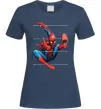Женская футболка Людина павук Темно-синий фото