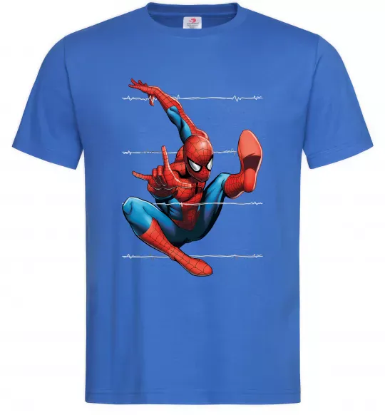 Мужская футболка Людина павук Ярко-синий фото