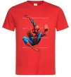Мужская футболка Людина павук Красный фото