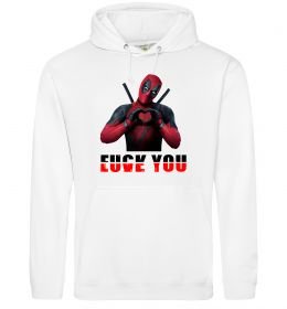 Женская толстовка (худи) Deadpool f*ck you love you