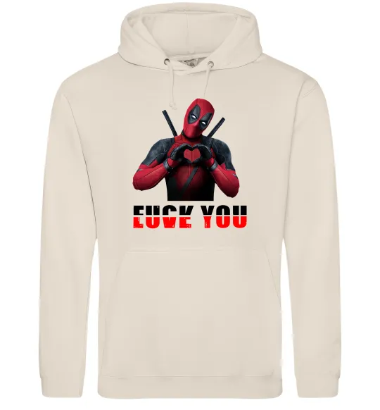 Женская толстовка (худи) Deadpool f*ck you love you Таш фото