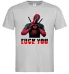 Мужская футболка Deadpool f*ck you love you Серый Мужская футболка Deadpool f*ck you love you Серый фото