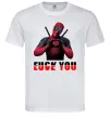 Мужская футболка Deadpool f*ck you love you Белый Мужская футболка Deadpool f*ck you love you Белый фото