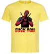 Мужская футболка Deadpool f*ck you love you Лимонный Мужская футболка Deadpool f*ck you love you Лимонный фото