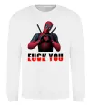 Свитшот Deadpool f*ck you love you Белый фото