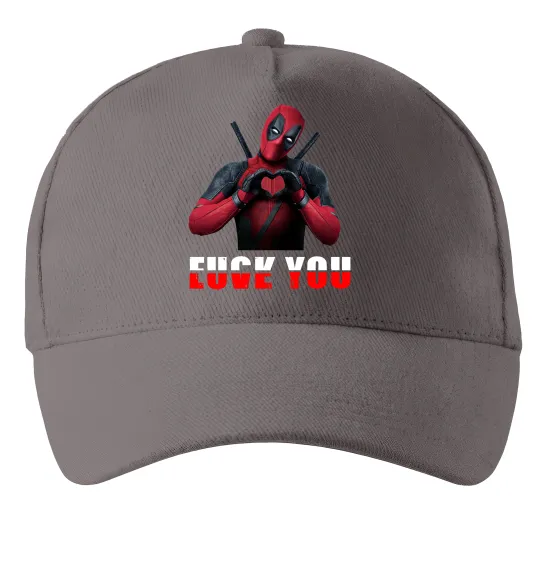 Кепка Deadpool f*ck you love you Сірий фото