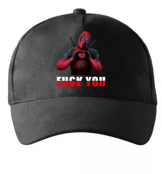 Кепка Deadpool f*ck you love you Чорний фото