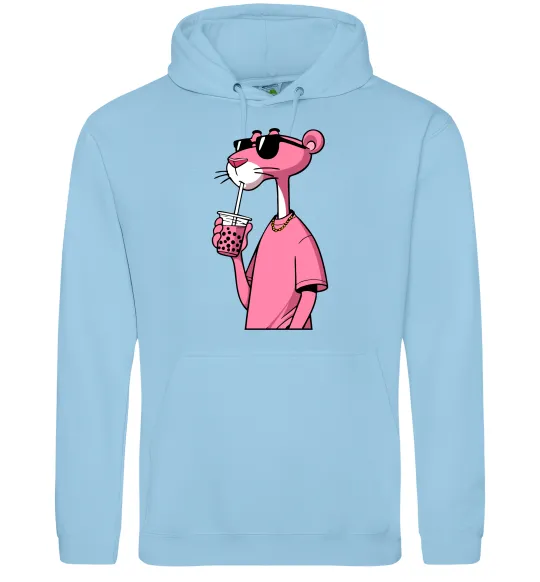 Мужская толстовка (худи) Pink Pantera Голубой фото