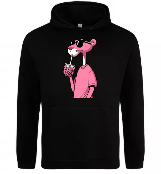 Женская толстовка (худи) Pink Pantera Черный фото