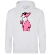 Женская толстовка (худи) Pink Pantera Серый меланж фото