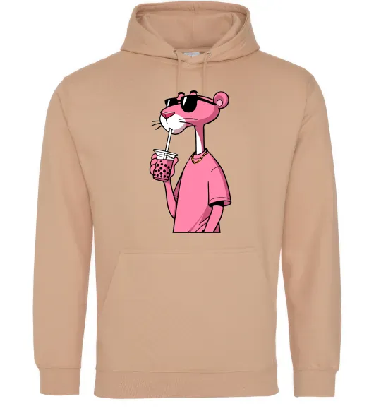 Женская толстовка (худи) Pink Pantera Песочный фото