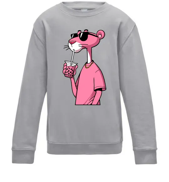 Дитячий світшот Pink Pantera Сірий меланж фото