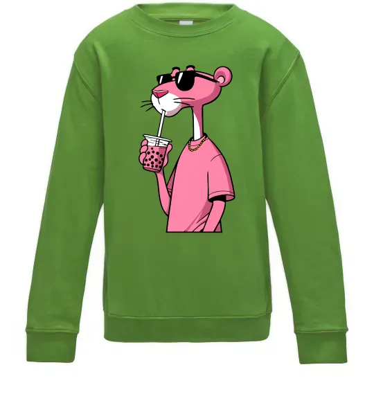 Дитячий світшот Pink Pantera Лаймовий фото