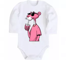 Детский боди Pink Pantera Белый фото