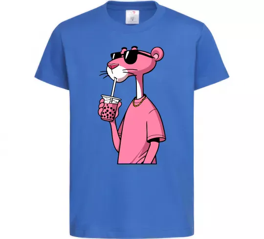 Детская футболка Pink Pantera Ярко-синий фото