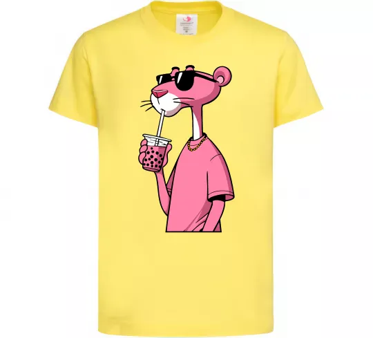 Детская футболка Pink Pantera Лимонный фото