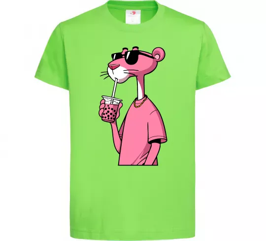 Детская футболка Pink Pantera Лаймовый фото