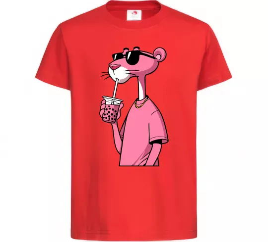 Детская футболка Pink Pantera Красный фото