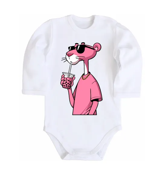 Дитячий бодік Pink Pantera Білий фото