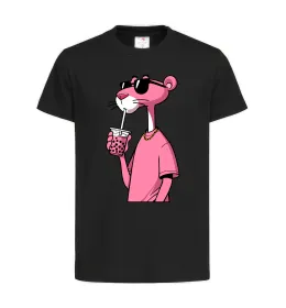 Детская футболка Pink Pantera Черный фото