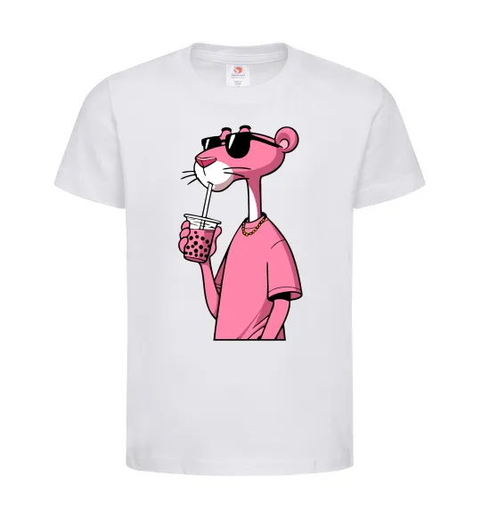 Детская футболка Pink Pantera Белый фото