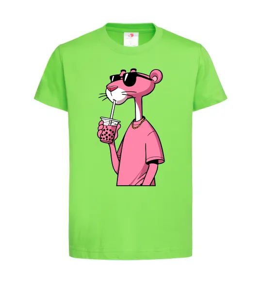 Детская футболка Pink Pantera Лаймовый фото